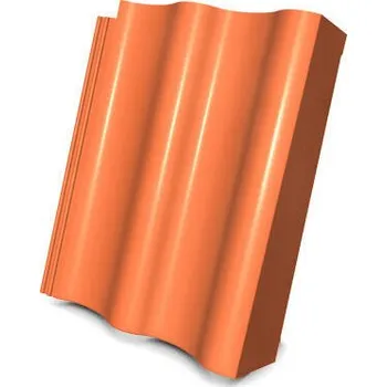 betonová krytina KMB Hodonka elegant hnědá taška pultová okrajová pravá