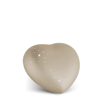 Smuteční dekorace Zvířecí urna Herz Crystal - Champagne 0,5l