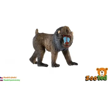 Figurka Teddies Mandril rýholící samec - zooted - 7 cm