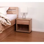 BMB Noční stolek široký - imitace dřeva, Dub Bardolino - výprodej Dekor: Dub Bardolino