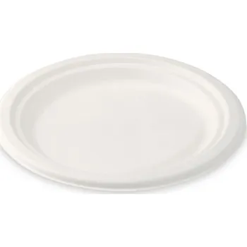 Nádobí Talíř kulatý BIO cukrová třtina Ø 17,5 cm [50 ks] (41017)