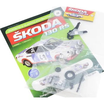 autíčko DeAgostini Škoda 130 RS 1:8 - časopis #19 se stavebnicí Škoda 130 RS 1:8 - časopis #19 se stavebnicí