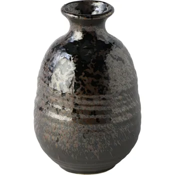 Láhev na saké 350 ml, černá, keramika, MIJ