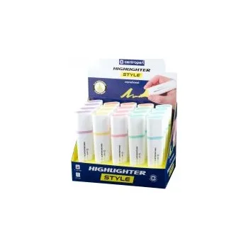 Zvýrazňovač Centropen HIGHLIGHTER STYLE 6252 20ks Barva: SOFT 20