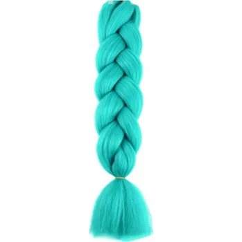 Ozdoba do vlasů Carla Syntetické vlasy do copánků Notik mátová 120 cm