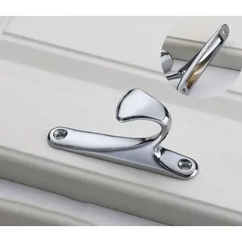 Věšák Nábytkový věšák 88mm single stříbrný lesk (HKZ58SL)