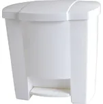 Odpadkový koš otevíraný nožním pedálem bílý 28 l, bílá