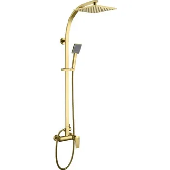 Sprchový set Blue Water Monaco sprchová sada na stěnu s dešťovou sprchou zlatá MON-ZKPN.400Z�OTY