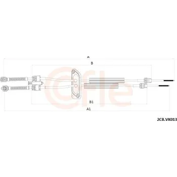 Tažné lanko, ruční převodovka COFLE 92.2CB.VK013