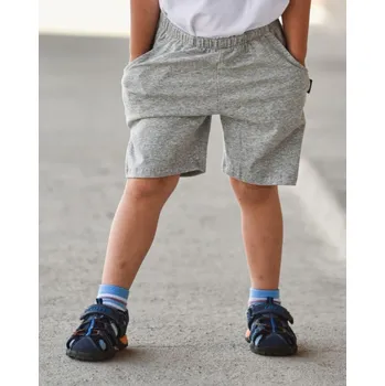 Chlapecké kraťasy Dětské kraťasy s kapsami, šedý melír 110