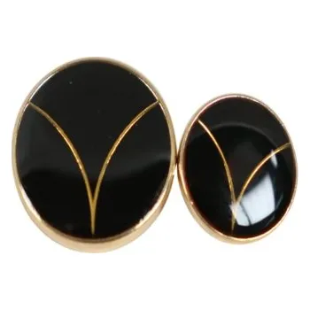 Knoflík Knoflík ZLATOČERNÝ - Zlatočerná, 15mm