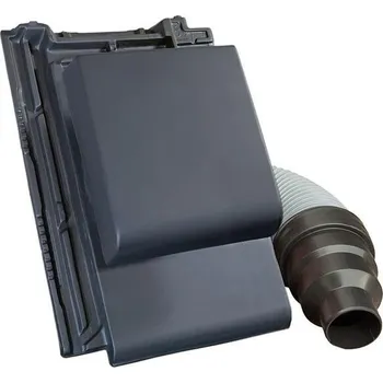 Röben Bergamo antracit mat engoba kanalizační komplet Ø100mm s napojovací flexi trubicí