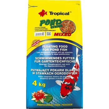Krmivo pro rybičky TROPICAL Pond Sticks Mixed 4kg