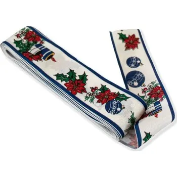 Stuha stuha taftová VÁNOČNÍ SVÍČKA - , 28mm