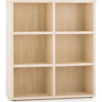 regál Střední regál Visio 100 x 34 x 113,7 cm, javor
