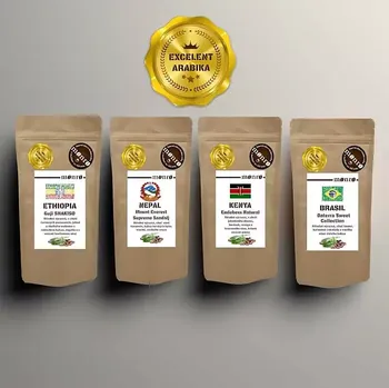 Káva DEGUSTAČNÍ SADA KÁV ARABIK EXCELENT PO 100G