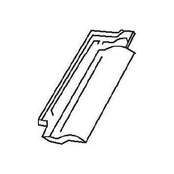 pálená krytina Bramac Rubín 13 engoba taška půlená antracitová