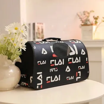 Taška pro psa a kočku Kočičí kožený cestovní batoh s funkcemi | cestovní taška na malé domácí mazlíčky - G,20-27 cm