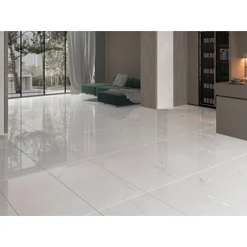 Dlažba Velkoformátová dlažba imitace mramoru Venato Onice Gris 60x120 cm lesklý povrch 1. jakost