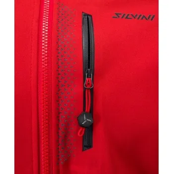 Cyklistická bunda Pánská softshellová bunda Silvini Anteo - 2008 red-black, 3XL