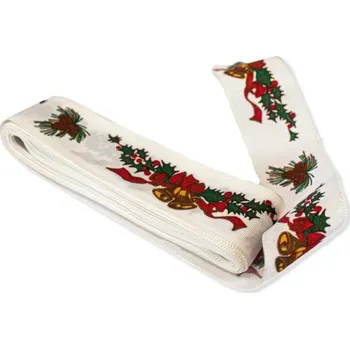 Stuha stuha taftová VÁNOČNÍ ZVONKY - , 27mm