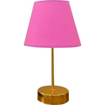Lampička Stolní lampa 1xE27/60W/230V růžová/měděná