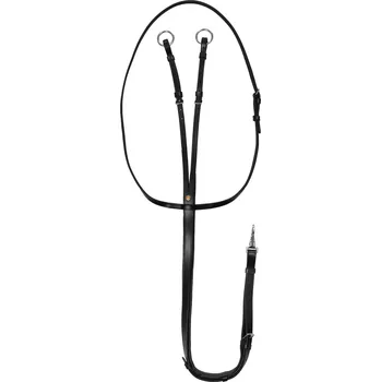 Martingal EQUESTRO Martingal Running Silver Fitting Equestro, černý COB