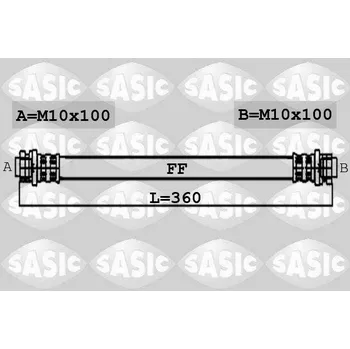 Brzdová hadice Brzdová hadice, , SASIC, 6606125