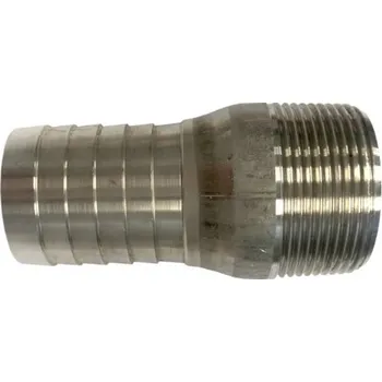 HADICOVÝ TRN AG SS ZÁŘEZNÝ BEZ ŠESTIHRANU - trn 38 mm, kulatý, vnější z. AG R 1.1/2", 25 Bar