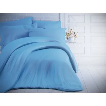 Povlečení Kvalitex Francouzské bavlněné povlečení 220x200, 70x90cm modré