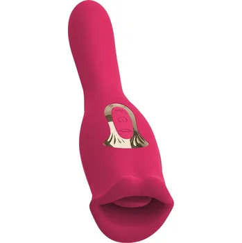 Vibrátor You2Toys Oral Fun Double Vibrator Moving Lips, Vibrating Thong & Shaft Red