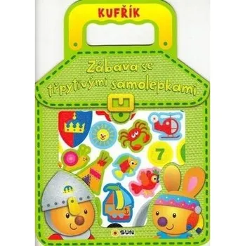 Leporelo Zelený kufřík - Zábava se třpytivými samolepkami