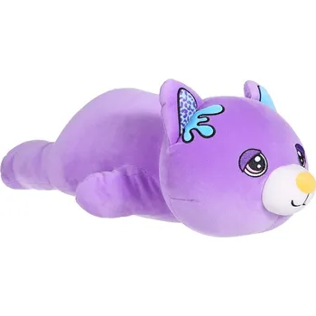 Hračka Plyšový kamarád - Kočka Fialinka 50 cm ležící