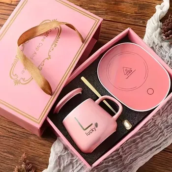 Snídaňový nerezový hrnek s lžící a sáčkem - A,301-400 ml