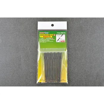 Umělecký štětec Jednorázové štětečky - Disposable Mini Diagonal Brush*10 - Master Tools 08019