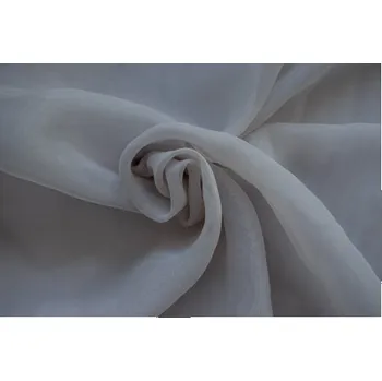 Metráž - organza Pes ŠEDOBÉŽOVÁ - látka na šaty - Šedobéžová, 147 cm