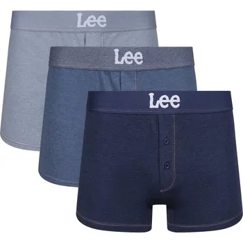 Boxerky pánské boxerky LEE - MULTI - 3 ks - M (Lee Trunks 3 Pack Button Fly)