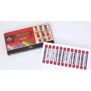 KOH-I-NOOR Křídy 8500/166 prašné TOISON D'OR, červeň burgundská, 12ks