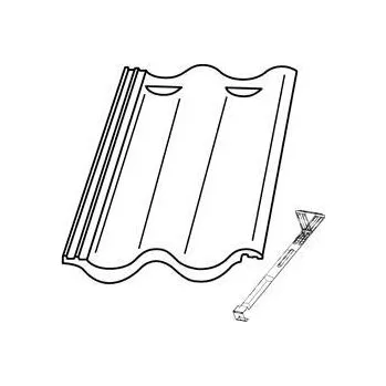 betonová krytina Bramac Max 7° P5 taška protisněhová + hák ebenově černá