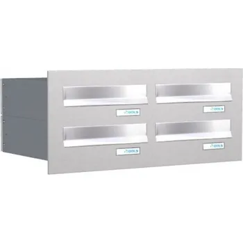 Poštovní schránka Sestava schránek pro zazdění B-04 Nerez / šedá