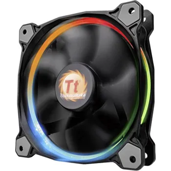 PC ventilátor Thermaltake Riing 12 LED RGB PC větrák s krytem černá (š x v x h) 120 x 120 x 25 mm včetně LED osvětlení