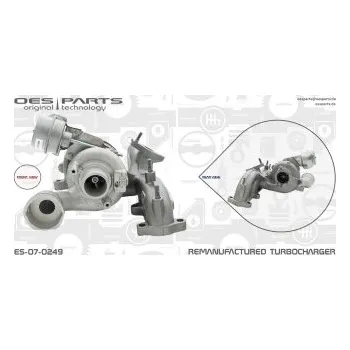 Turbodmychadlo Dmychadlo, plnění, 038253010B, 038253010BV, 038253010BX, 038253010M, 038253010MV, 038253010MX, 038253014B, 038253014BV, 038253014BX, 038253016J, 038253016JV, OES, ES-07-0249