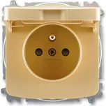 TANGO 1-zasuvka bezšroubová+víčko béžová **doprodej-nový typ 6619A-A06397 D**