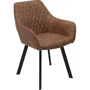 Jídelní židle 2SET židle PALERMO světle hnědá mikrovlákno