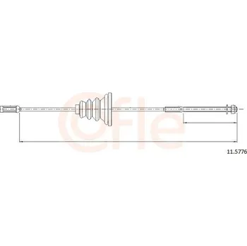Autodíl Tažné lanko, parkovací brzda COFLE CFE11.5776