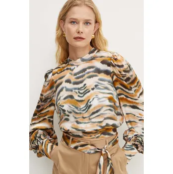 Dámská mikina Halenka Twinset dámská, hnědá barva, vzorovaná, 242TP2654 88X, vel. 34