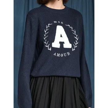 Dámský svetr Sinsay - Žebrovaný pletený svetr - námořnická modrá - 593BS-59X - 593BS-59X-XXS-1