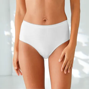 Kalhotky Blancheporte Sada 3 kalhotek maxi z pružné bavlny bílá 42/44