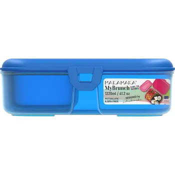 Svačinový box Sada krabiček na svačinu MyBrunch 2v1 1220 + 400 ml Barva: modrá