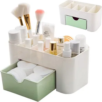 Úložný box Organizér na šperky se šuplíkem - zelený